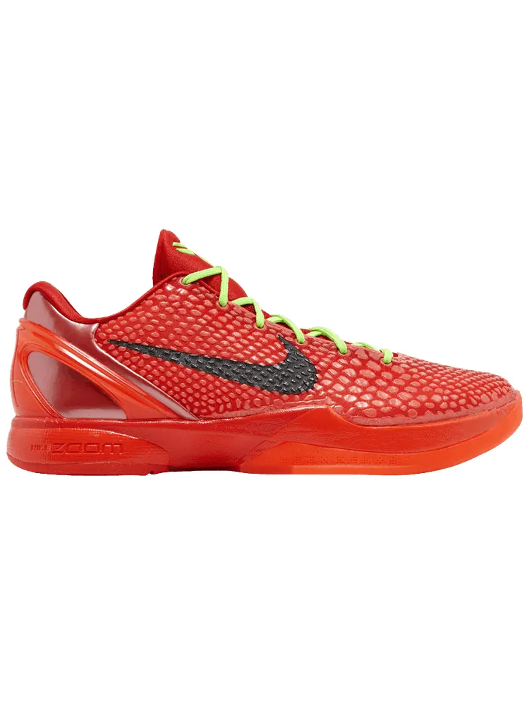 Кроссовки Nike Zoom Kobe 6 Protro 'Reverse Grinch' Sample — изображение 1 из 1, красный