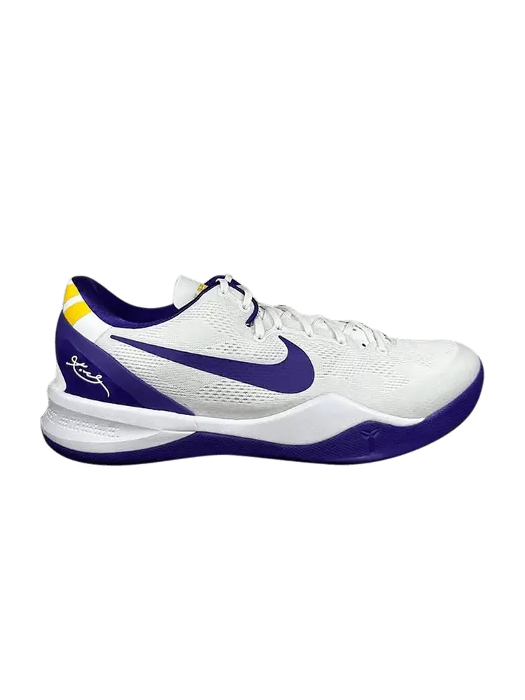 Кроссовки Nike Kobe 8 Protro, LSU Home PE — изображение 1 из 1, белый