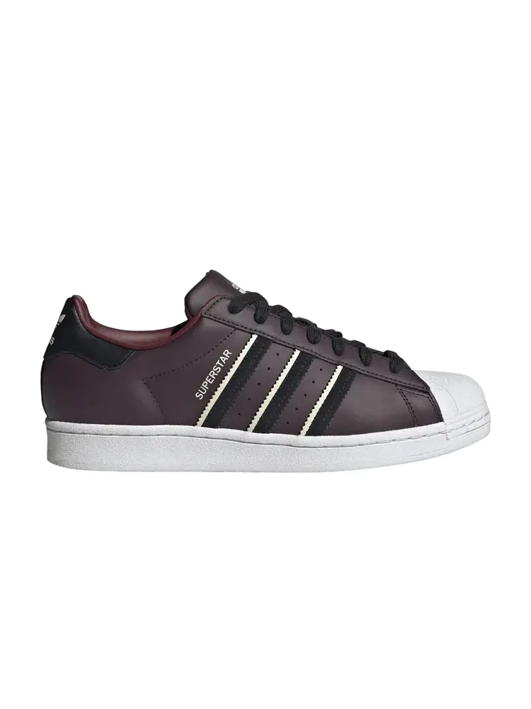 Кроссовки adidas Superstar Shadow Maroon Black — изображение 1 из 1, черный
