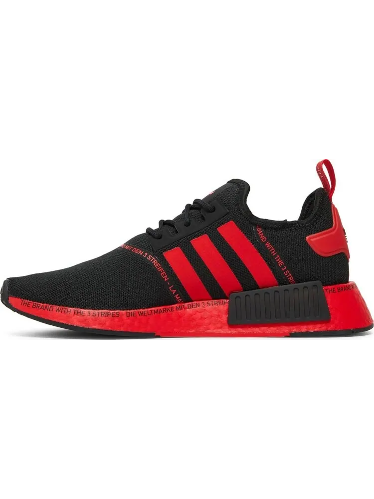 Кроссовки Adidas NMD R1 — изображение 3 из 8, черный/красный