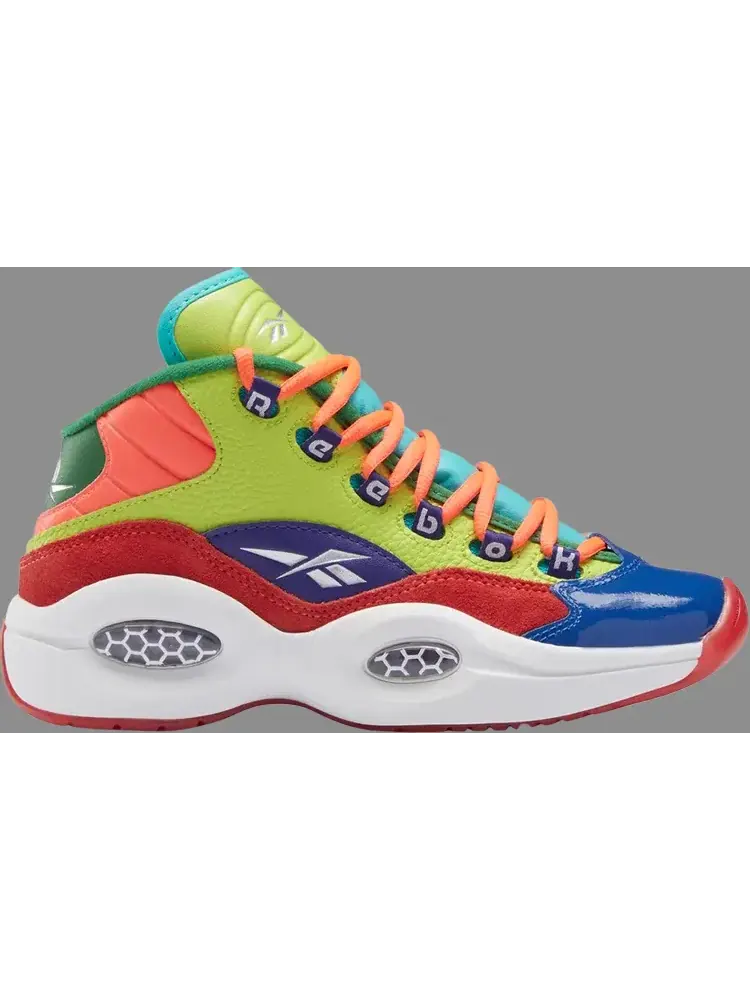 Кроссовки question mid big kid 'color explosion' Reebok — изображение 1 из 1, мульти