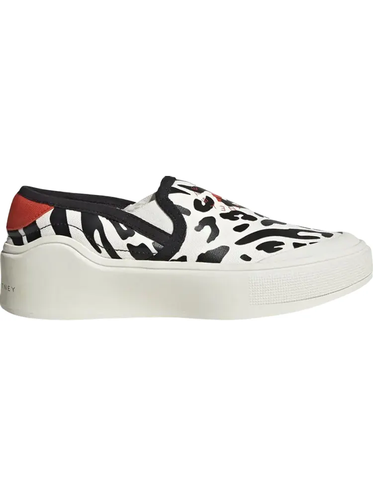 Кроссовки Stella McCartney x Wmns Court Slip-On 'Animal Print' — изображение 1 из 1, белый