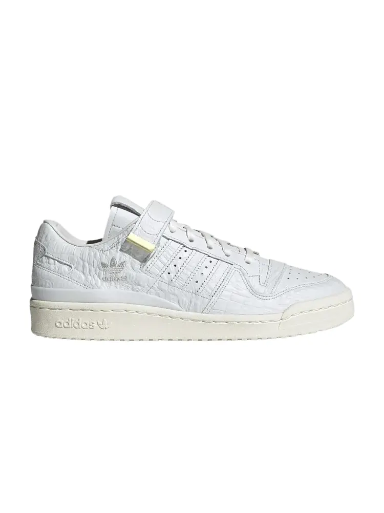 Кроссовки Adidas Forum 84 Low 'Croc Skin - White' — изображение 1 из 1, белый/белый/черный