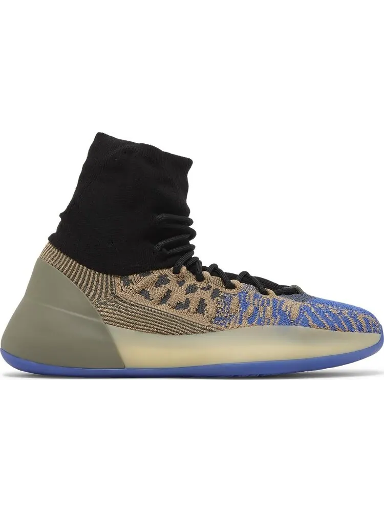 Кроссовки Adidas Yeezy Basketball Knit 'Slate Azure' — изображение 1 из 8, серый