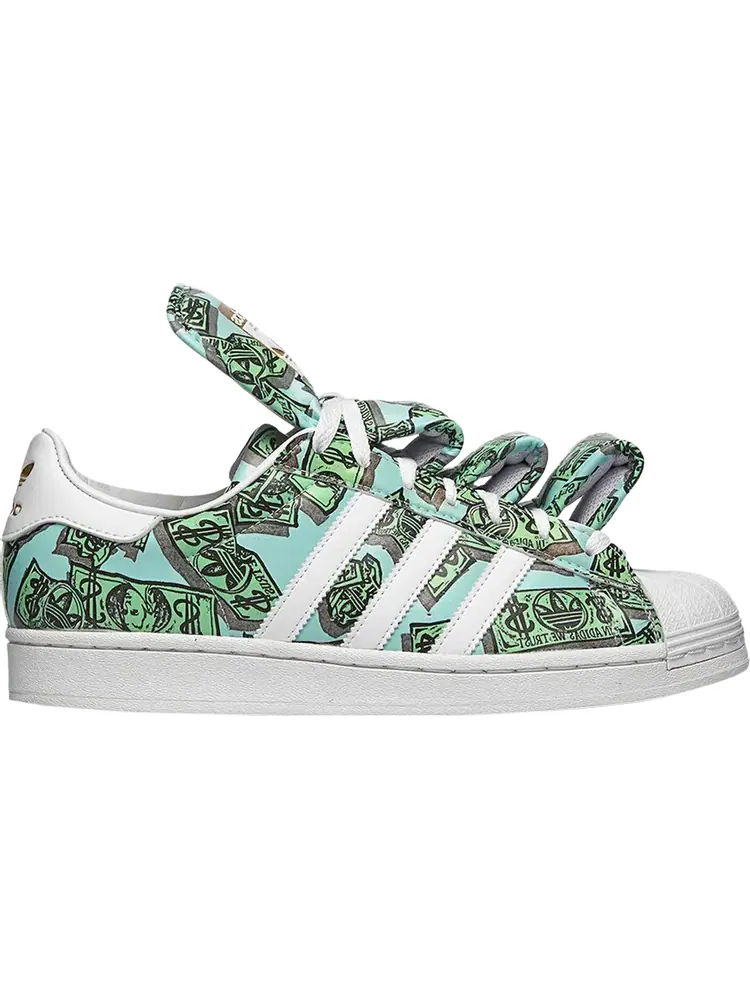 Кроссовки Adidas Jeremy Scott x Superstar 'Money' — изображение 1 из 1, зеленый