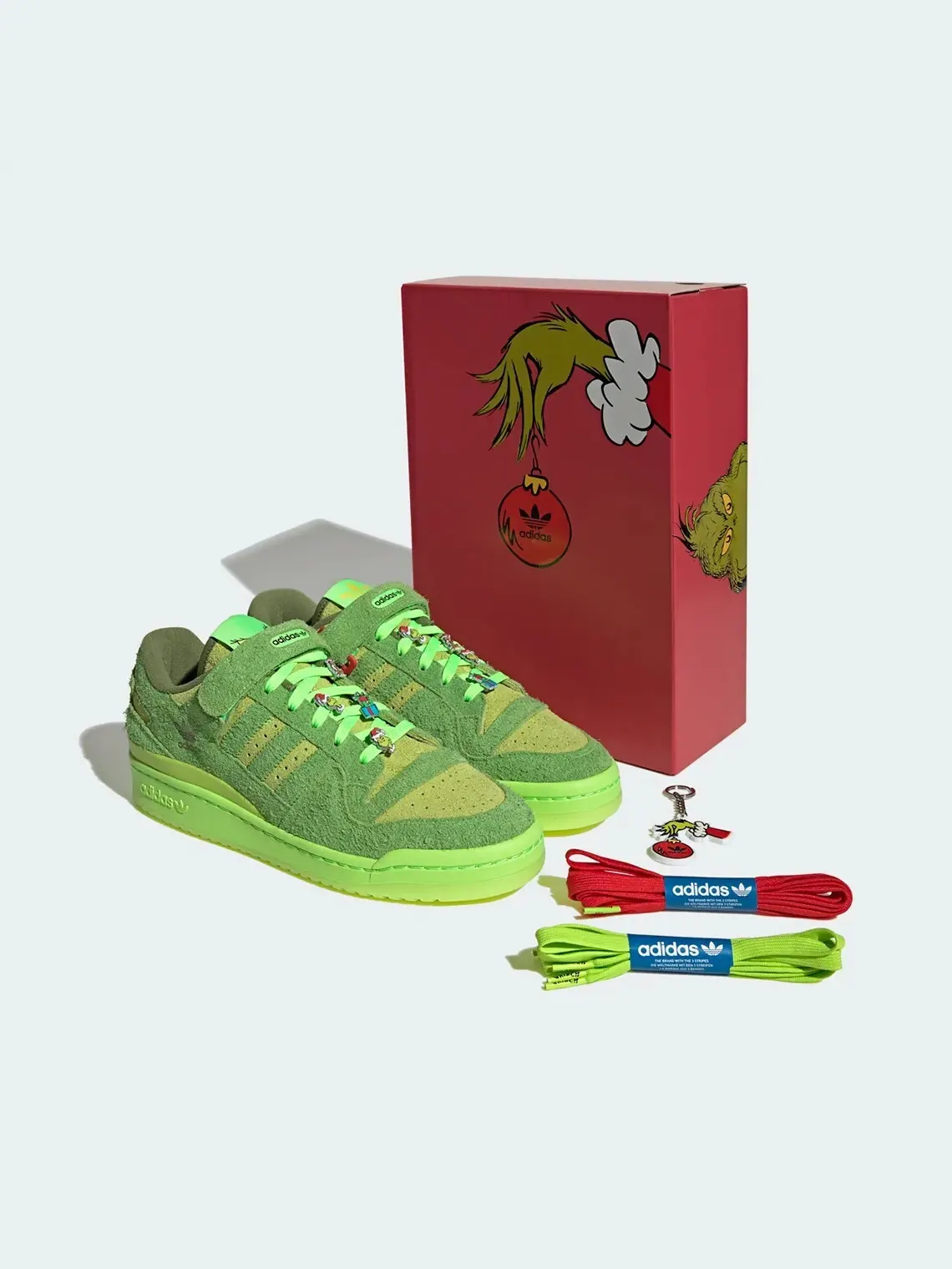 Кроссовки Adidas Dr. Seuss x Forum Low 'Grinch' Unisex — изображение 13 из 13, зеленый