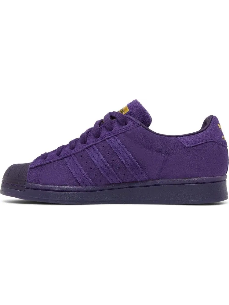 Кроссовки Adidas Kader Sylla x Superstar ADV 'Dark Purple' — изображение 3 из 8, фиолетовый