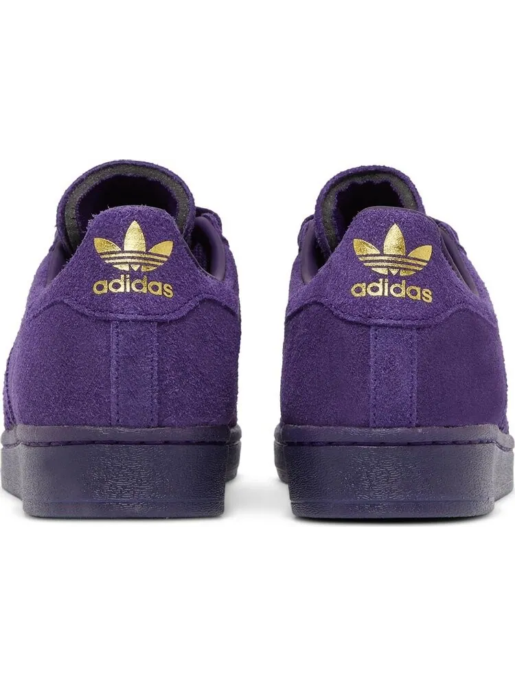 Кроссовки Adidas Kader Sylla x Superstar ADV 'Dark Purple' — изображение 6 из 8, фиолетовый