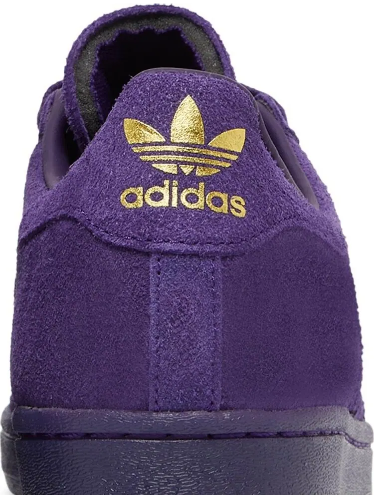 Кроссовки Adidas Kader Sylla x Superstar ADV 'Dark Purple' — изображение 7 из 8, фиолетовый