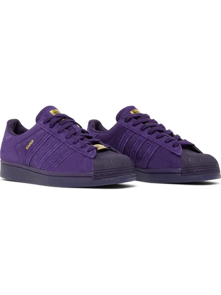 Кроссовки Adidas Kader Sylla x Superstar ADV 'Dark Purple' — изображение 8 из 8, фиолетовый