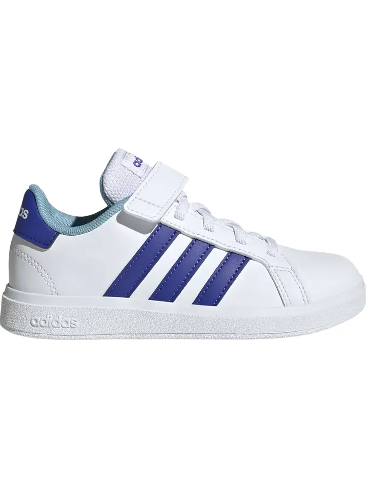 Кроссовки Grand Court Strap Little Kid 'White Lucid Blue' — изображение 1 из 1, белый