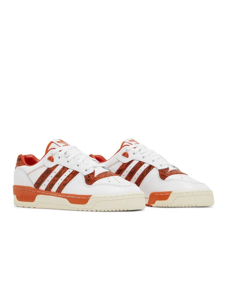 Кроссовки adidas Rivalry Low 'Orange Snakeskin' — изображение 9 из 9, белый/оранжевый/белый