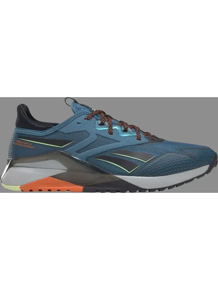 Кроссовки nano x2 tr adventure 'steely blue smash orange' Reebok — изображение 1 из 1, синий