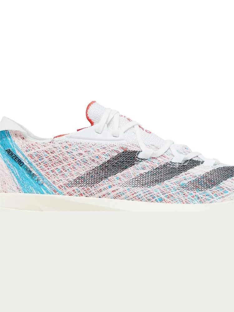 Кроссовки Adizero Prime X 2 Strung 'White Lucid Cyan' — изображение 2 из 4, белый