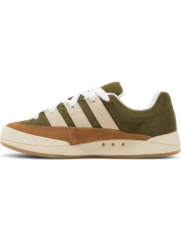 Кроссовки Adidas Human Made x Adimatic 'Dust Green Cream White' — изображение 3 из 8, зеленый