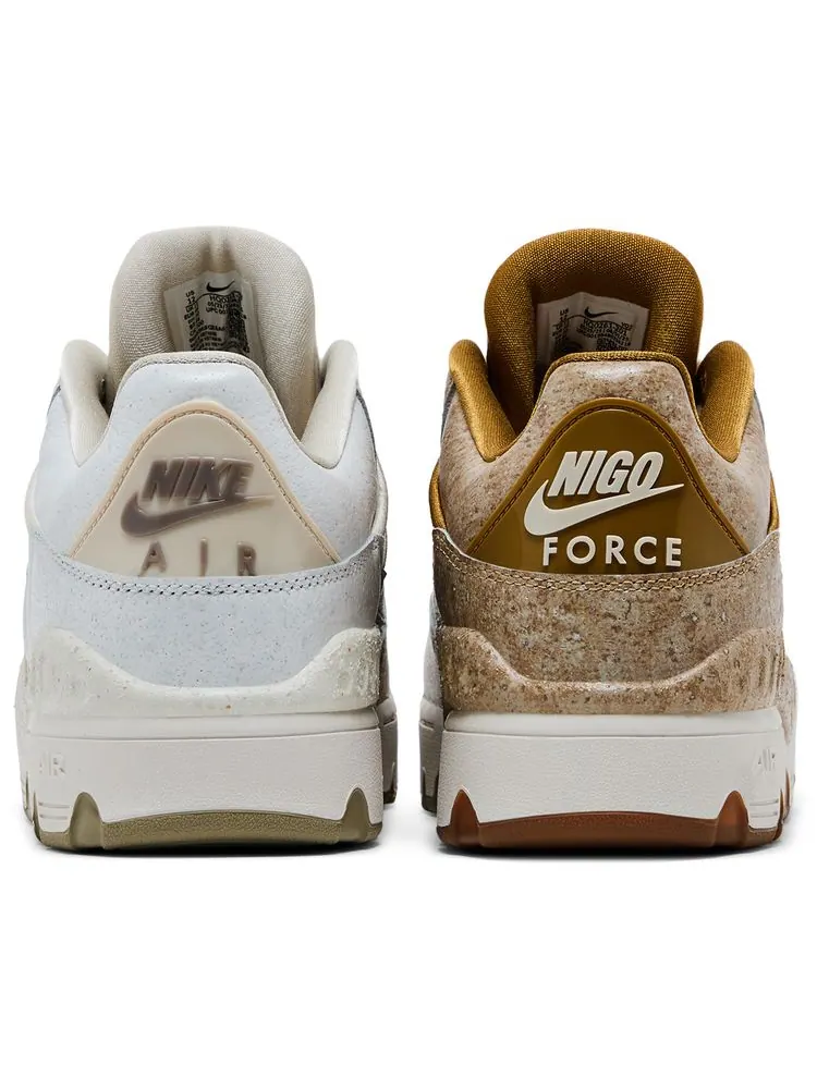 Кроссовки Nigo x Nike Air Force 3 Low SP «Kintsugi Pack - Bamboo» — изображение 6 из 8, белый
