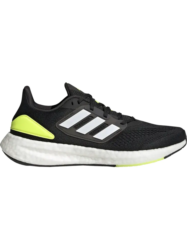 Кроссовки Adidas PureBoost 22 'White Solar Yellow' — изображение 1 из 1, черный