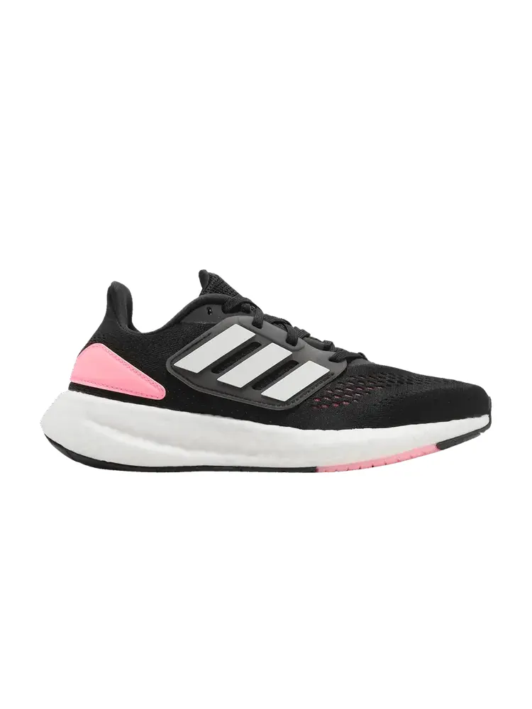 Кроссовки adidas Wmns PureBoost 22 'Black Beam Pink' — изображение 1 из 1, черный/белый/розовый
