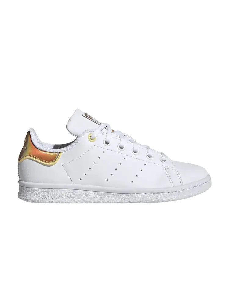 Кроссовки adidas Stan Smith J 'Holo - White Almost Yellow' — изображение 1 из 1, белый/белый/желтый