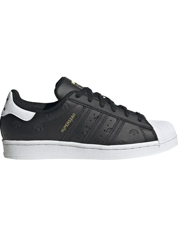 Кроссовки Adidas Wmns Superstar 'Allover Debossed Trefoils - Black White' — изображение 1 из 1, черный