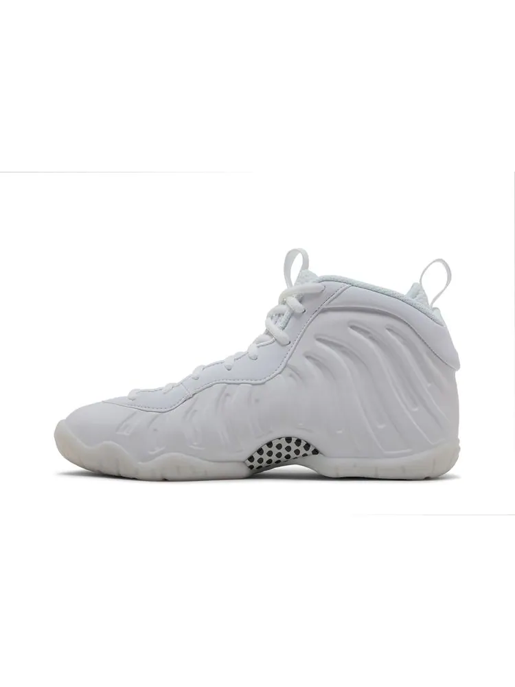 Кроссовки Nike Little Posite One GS 'Triple White' — изображение 3 из 8, белый