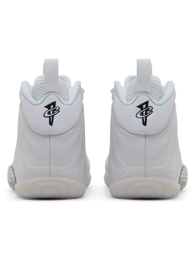Кроссовки Nike Little Posite One GS 'Triple White' — изображение 6 из 8, белый