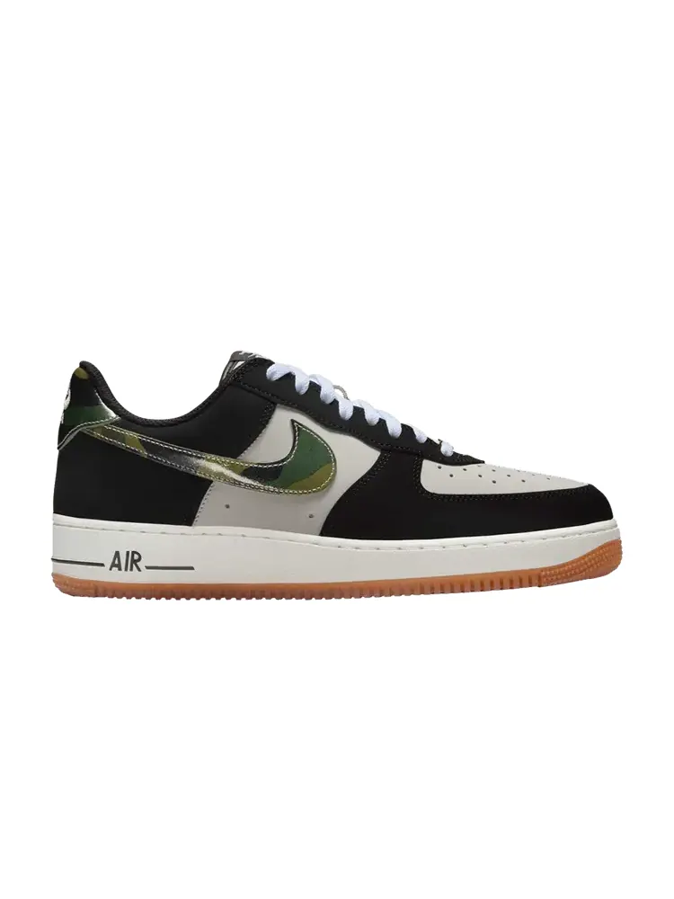 Кроссовки Nike Air Force 1 Low 'Black Patent Camo Swoosh' — изображение 1 из 1
