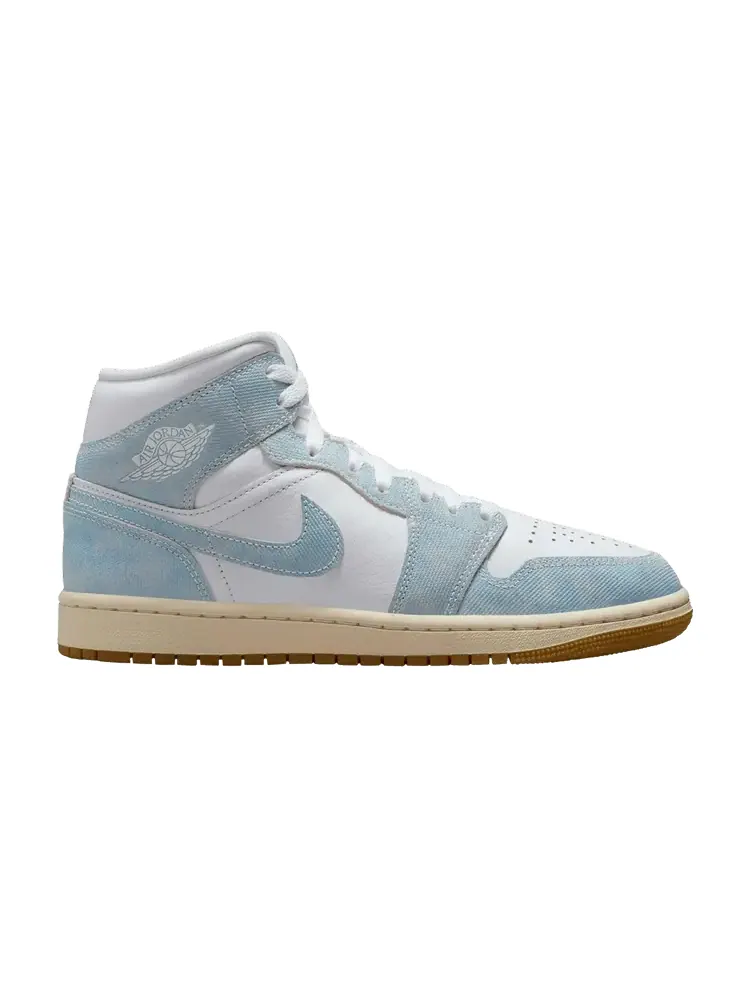 Кроссовки Air Jordan Wmns Air Jordan 1 Mid 'Denim' — изображение 1 из 1, светлый синий
