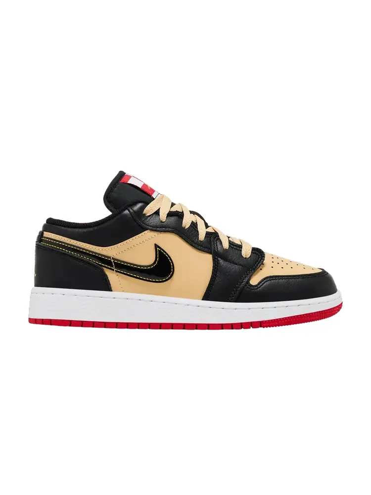 Кроссовки Air Jordan Air Jordan 1 Low GS 'Pizza' — изображение 1 из 9, красный/белый/черный