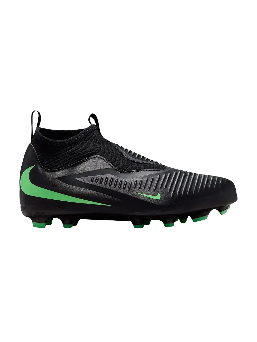 Бутсы Nike Jr. Phantom 6 High Academy MG GS — изображение 1 из 1, черный/черный/зеленый
