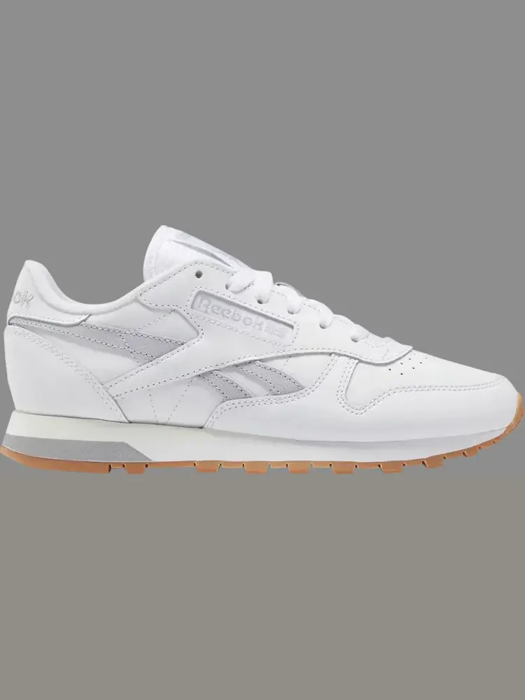 Кроссовки wmns classic leather 'white cold grey gum' Reebok — изображение 1 из 1, белый