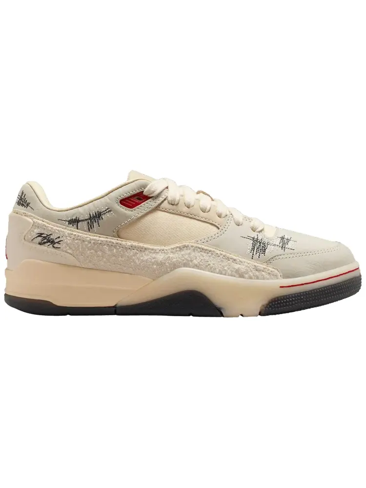 Кроссовки Air Jordan Who Decides War x Wmns Jordan Flight Court 'Coconut Milk' — изображение 1 из 1, бежевый