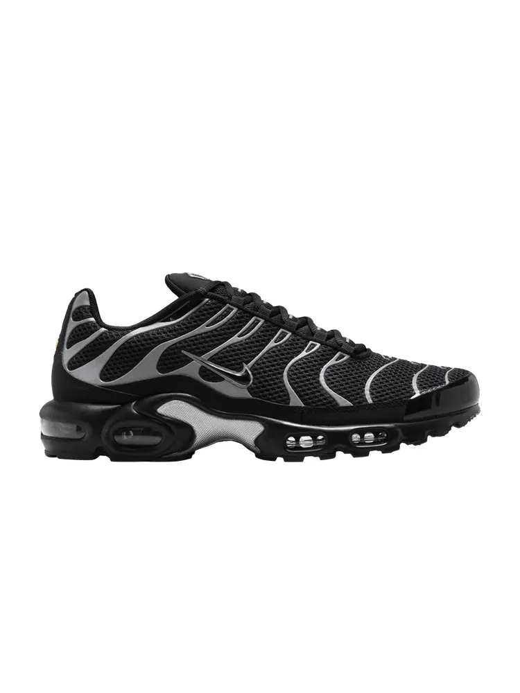 Кроссовки Nike Air Max Plus Premium 'Black Metallic Silver' — изображение 1 из 1