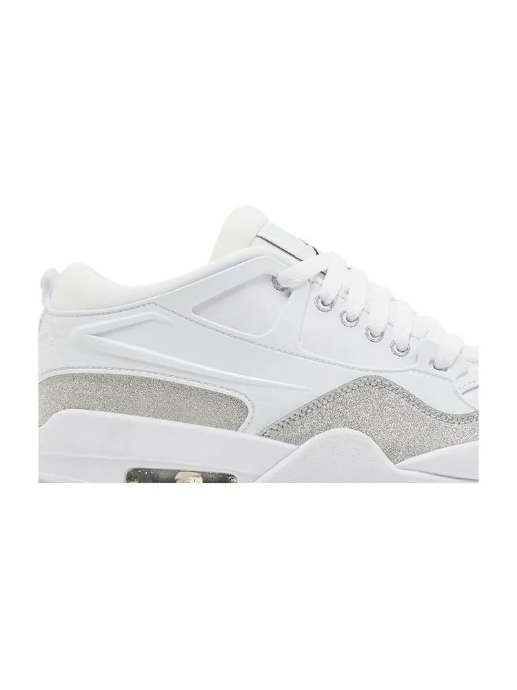 Кроссовки Air Jordan Wmns Air Jordan 4 RM White Silver Glitter — изображение 2 из 6, белый серебристый