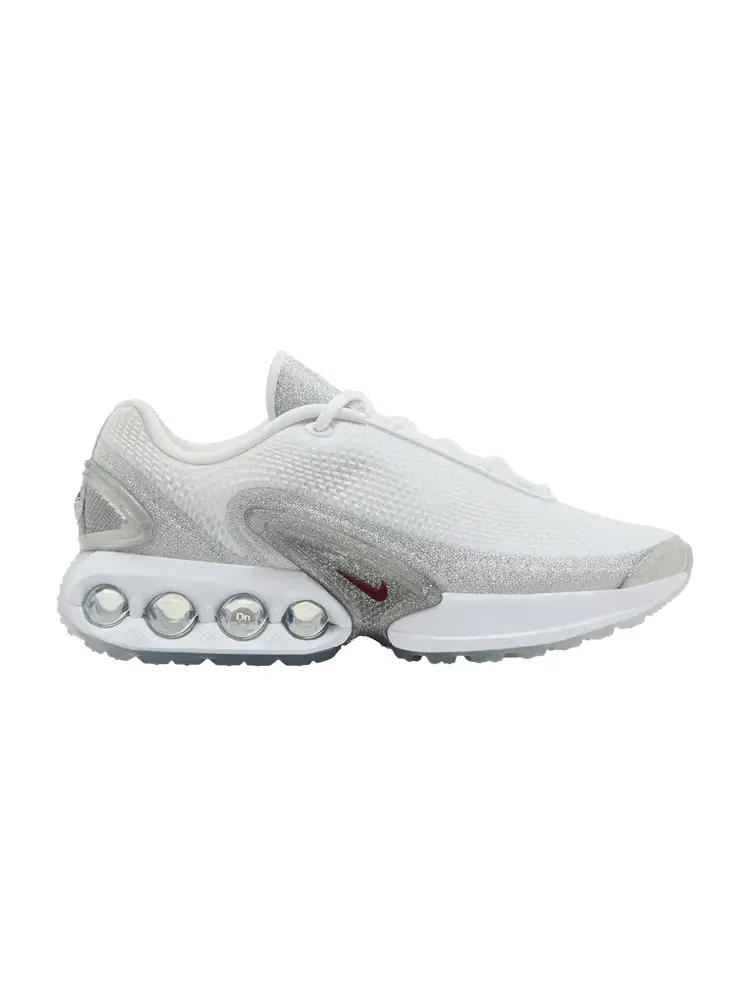 Кроссовки Nike Wmns Air Max DN 'Silver Glitter' — изображение 1 из 9, белый/красный/белый
