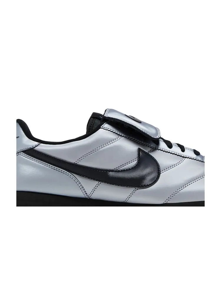Кроссовки Cortez Leather SE 'Tiempo Pack - Metallic Cool Grey' — изображение 2 из 8, металлик серый