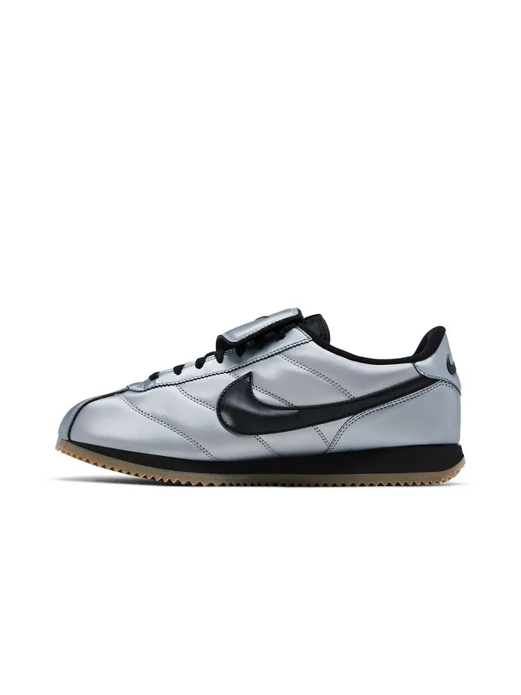 Кроссовки Cortez Leather SE 'Tiempo Pack - Metallic Cool Grey' — изображение 3 из 8, металлик серый