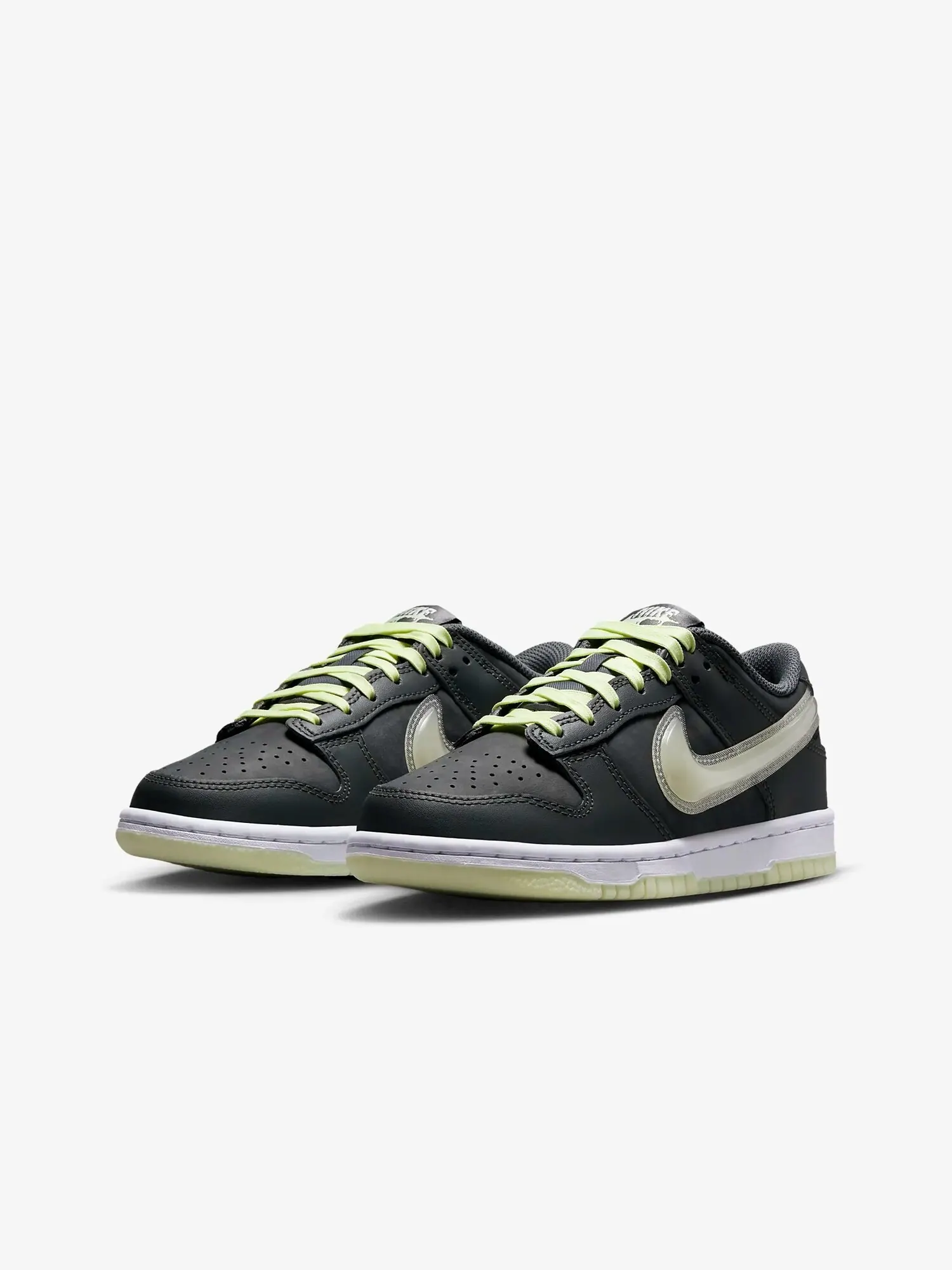Кроссовки для подростков Nike Dunk Low GS Halloween - Glow In The Dark — изображение 3 из 11, темно-серый