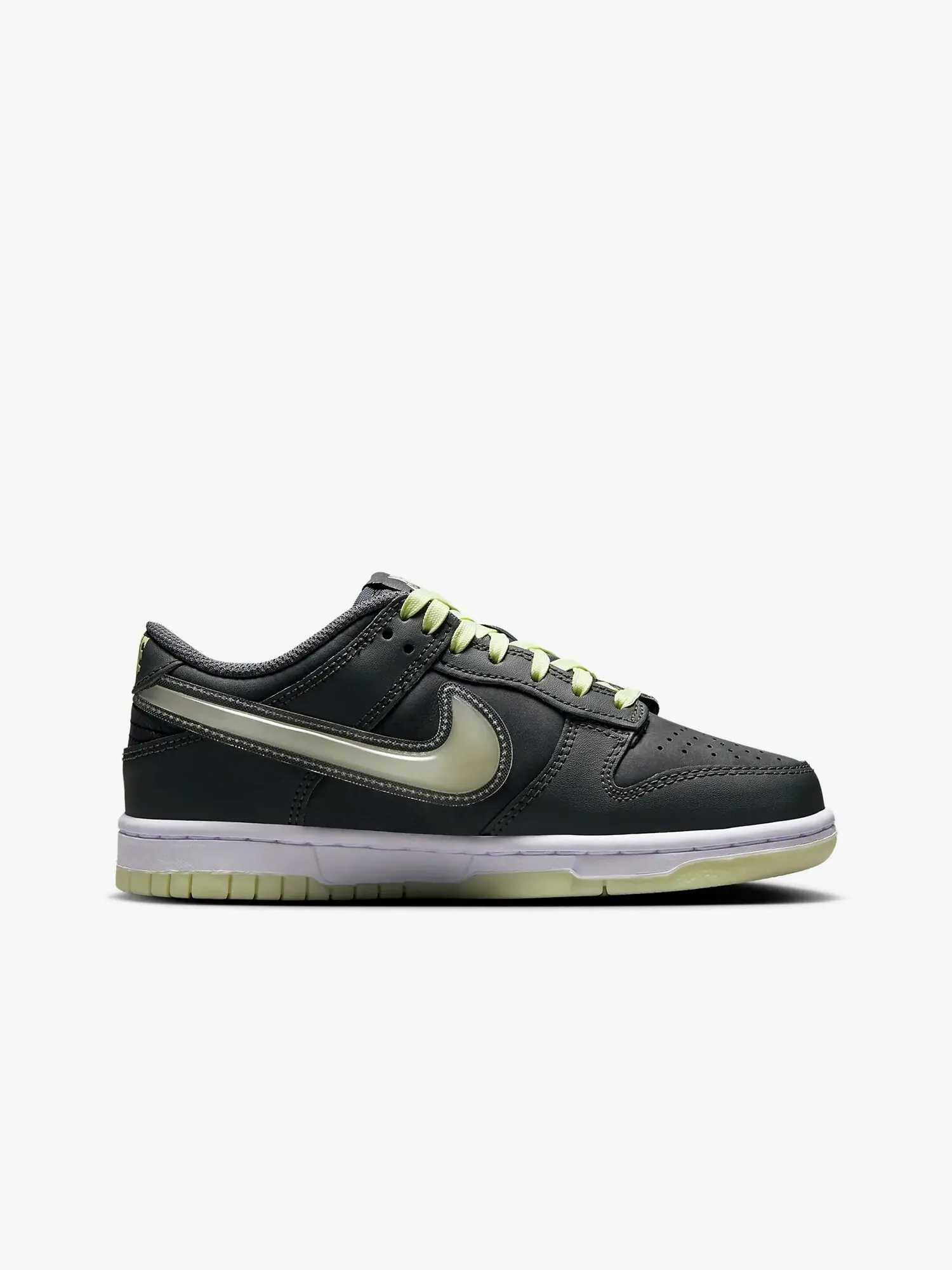 Кроссовки для подростков Nike Dunk Low GS Halloween - Glow In The Dark — изображение 9 из 11, темно-серый