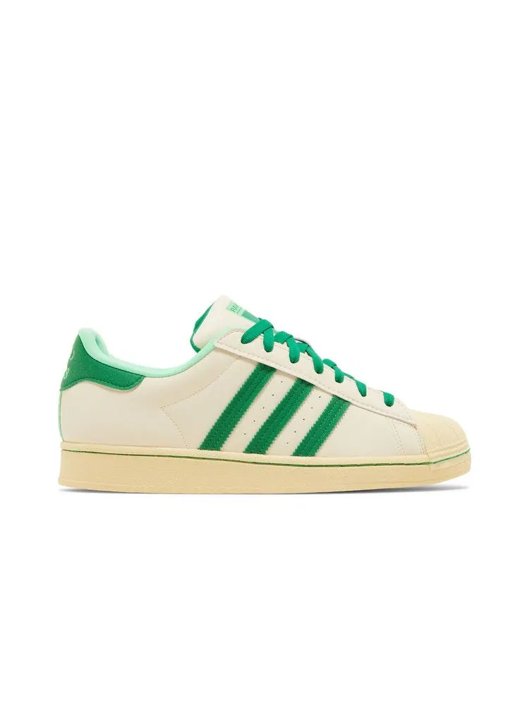 Кроссовки adidas Ravi Restaurant x Superstar 'Ecru Tint Green' — изображение 2 из 9, зеленый/зеленый