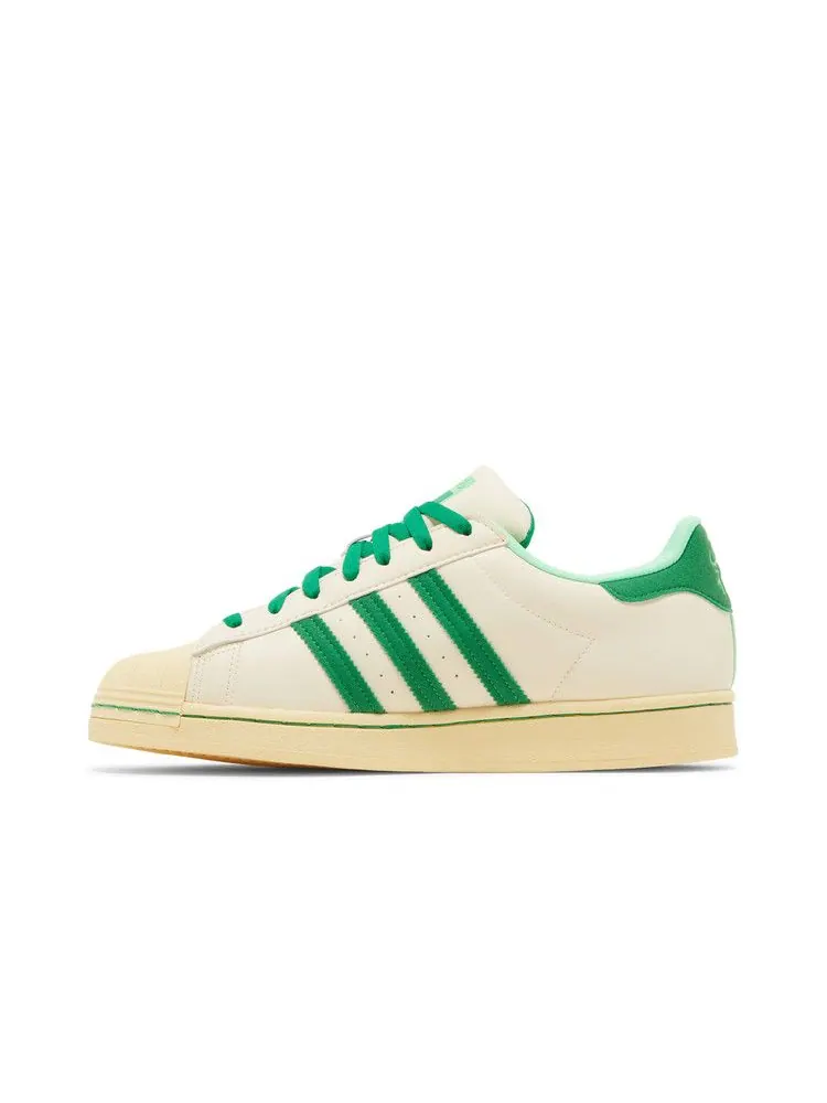 Кроссовки adidas Ravi Restaurant x Superstar 'Ecru Tint Green' — изображение 4 из 9, зеленый/зеленый