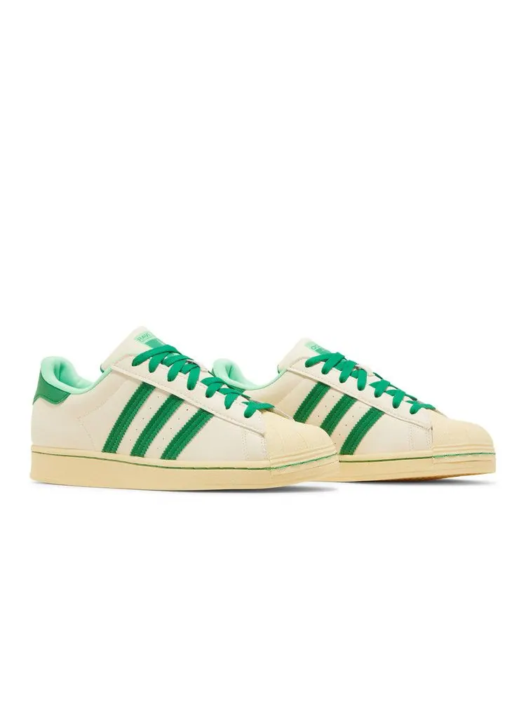 Кроссовки adidas Ravi Restaurant x Superstar 'Ecru Tint Green' — изображение 9 из 9, зеленый/зеленый