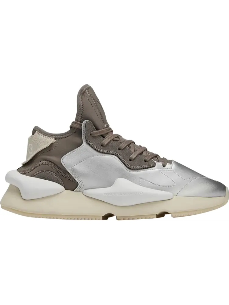 Кроссовки Adidas Y-3 Kaiwa 'Silver Metallic White' — изображение 1 из 1, серебряный