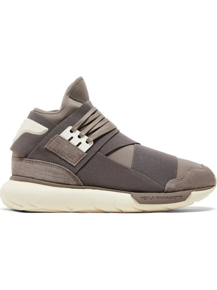Кроссовки Adidas Y-3 Qasa High 'Brown Cream White' — изображение 1 из 8, коричневый