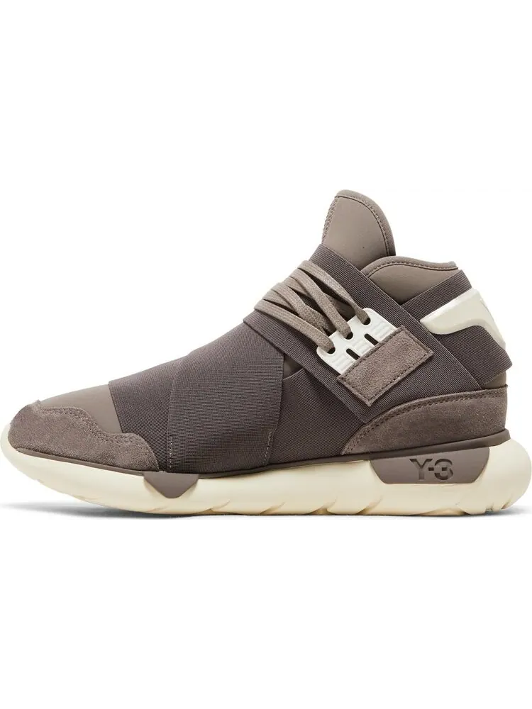 Кроссовки Adidas Y-3 Qasa High 'Brown Cream White' — изображение 3 из 8, коричневый