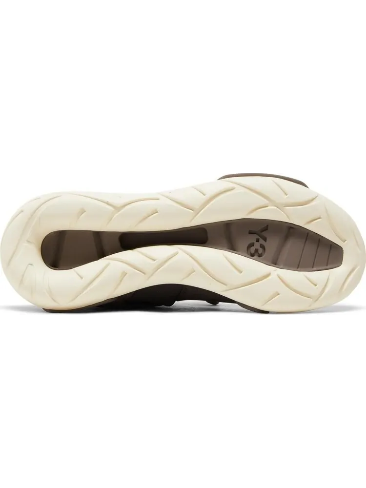 Кроссовки Adidas Y-3 Qasa High 'Brown Cream White' — изображение 4 из 8, коричневый