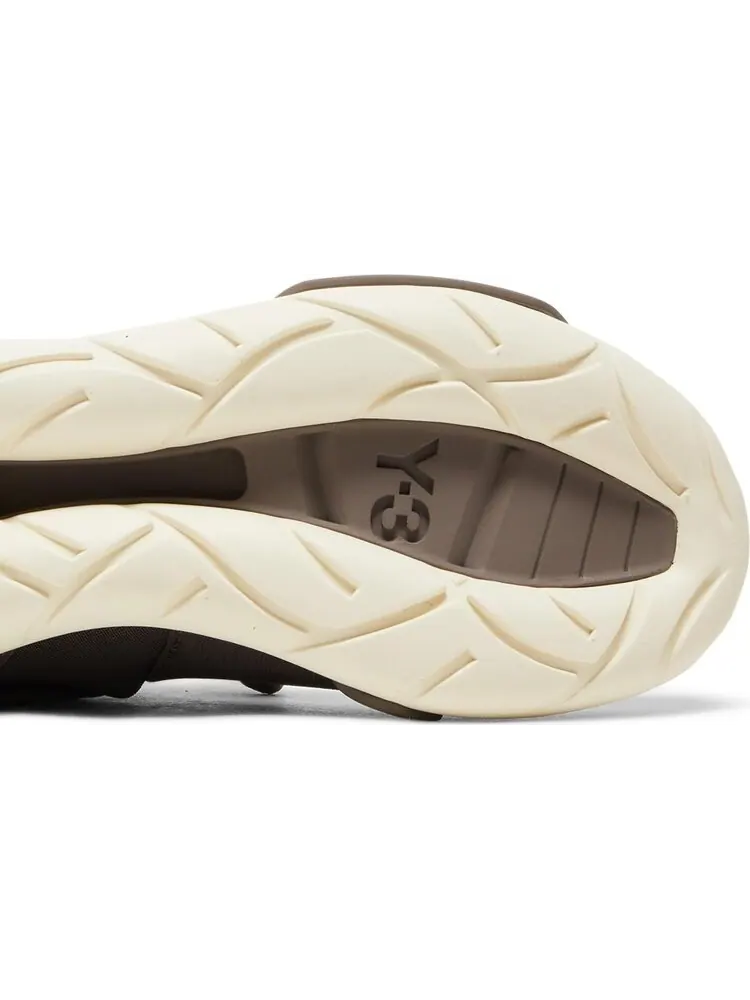 Кроссовки Adidas Y-3 Qasa High 'Brown Cream White' — изображение 5 из 8, коричневый