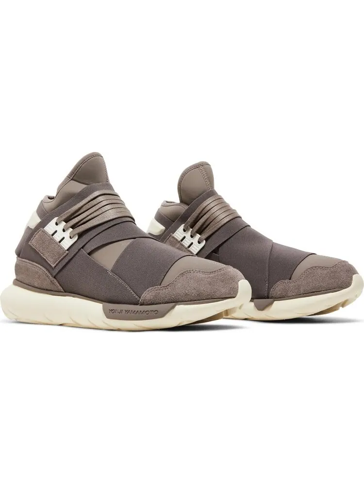 Кроссовки Adidas Y-3 Qasa High 'Brown Cream White' — изображение 8 из 8, коричневый
