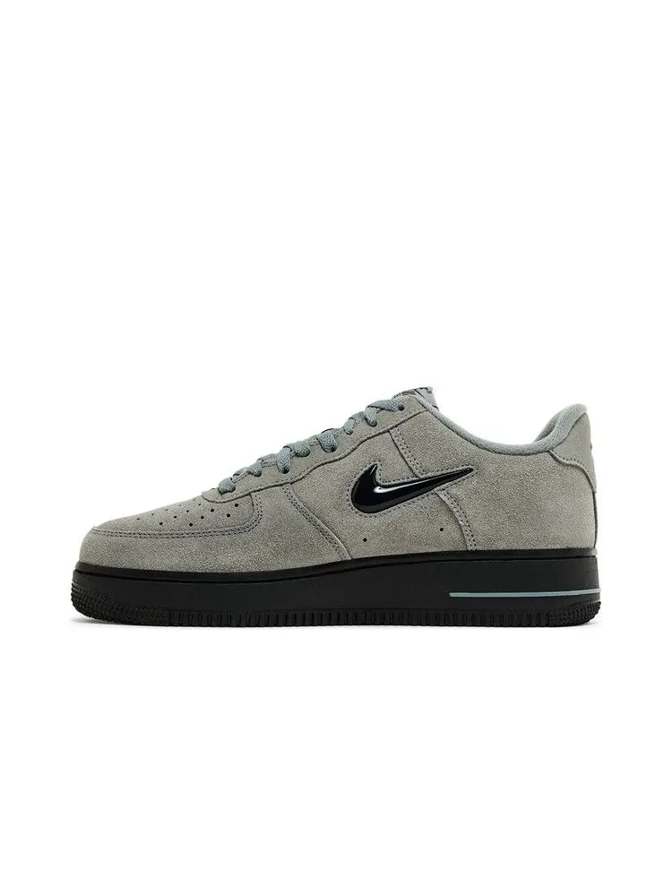 Кроссовки Nike Air Force 1 Jewel 'Cool Grey Black' — изображение 4 из 9, серый/черный