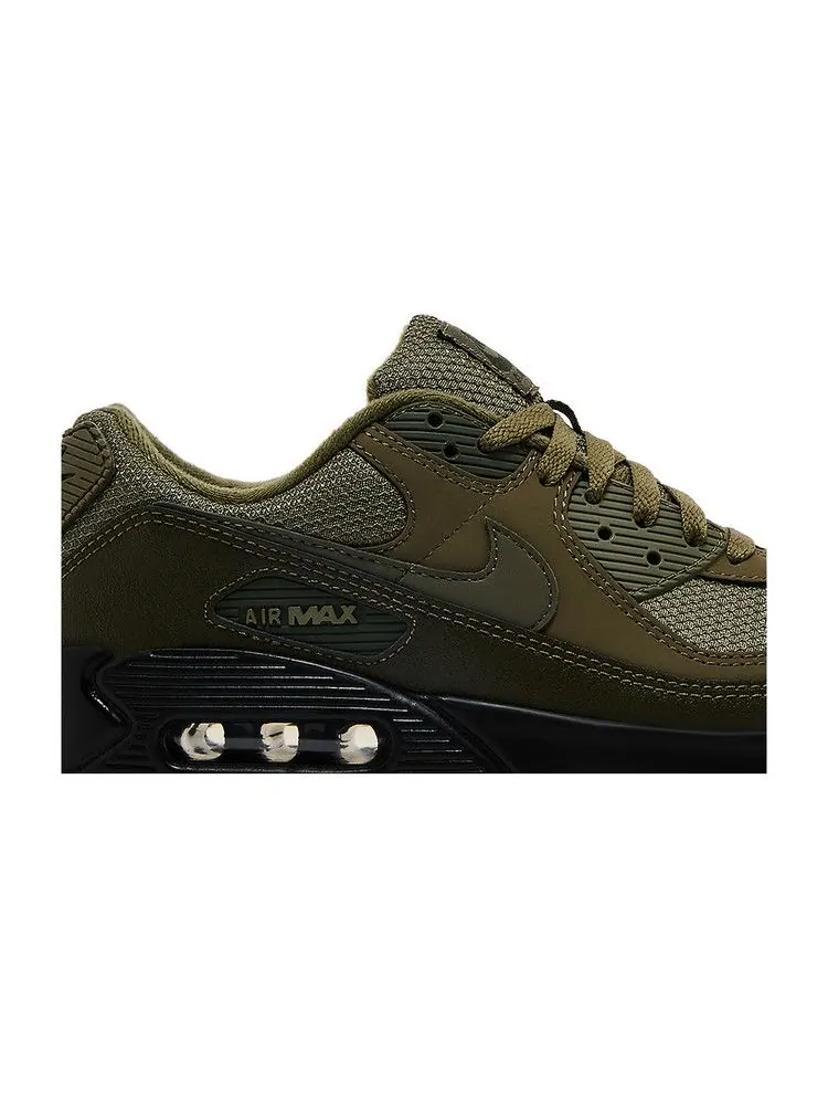 Кроссовки Nike Air Max 90 'Medium Olive Black' — изображение 3 из 9, оливковый/черный/хаки